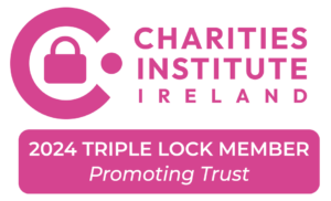 Charities Institute Ireland Triple Lock Logo showing CRITICAL as a Triple Lock Member for 2024 'Promoting Trust'