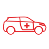 Crtical Response Cars Icon Red